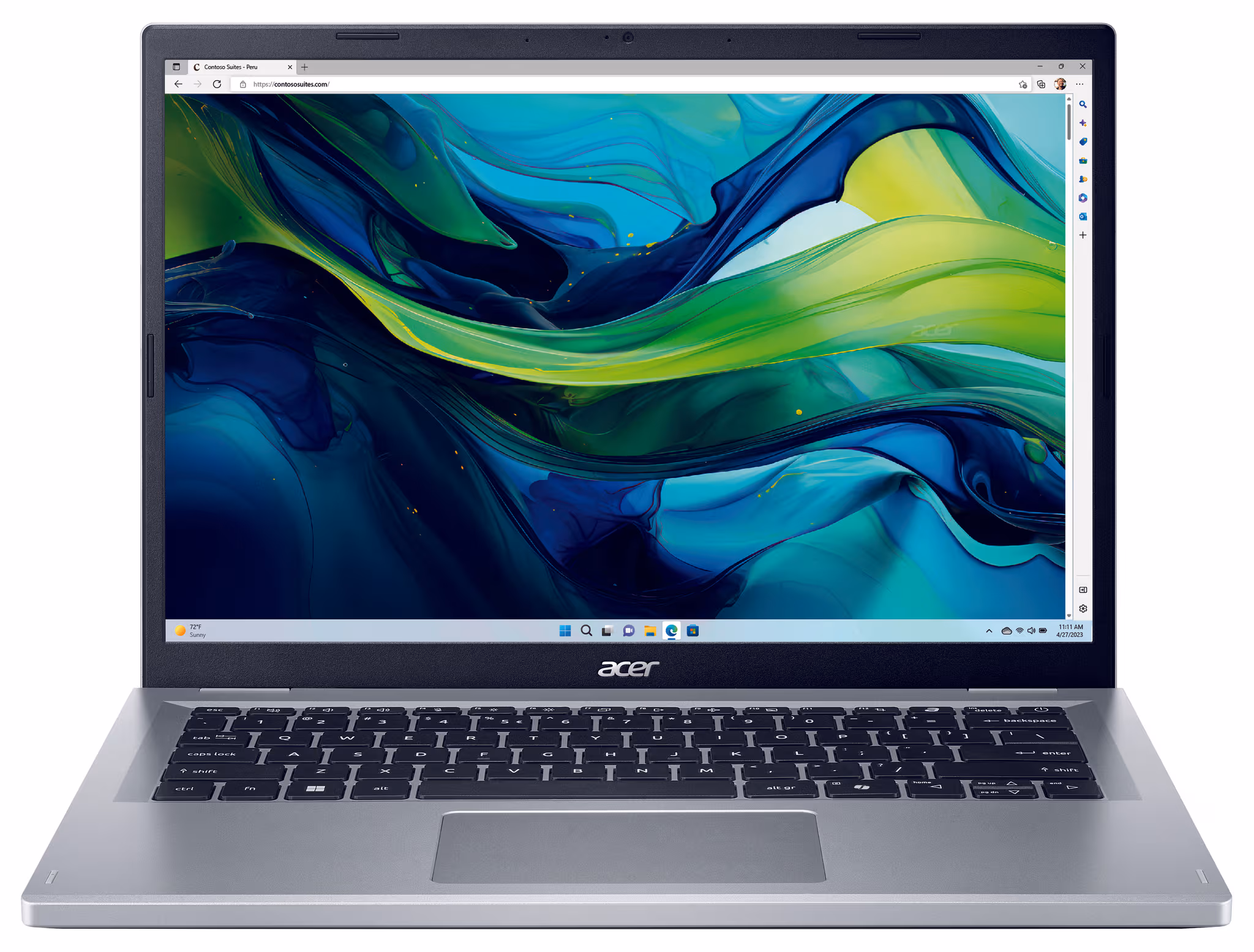 ACER Laptop Aspire Go 14 AG14-31P-C1HR 14", Intel® N100 Prozessor, 4 GB RAM, 128 GB SSD 14" Notebook – Silber