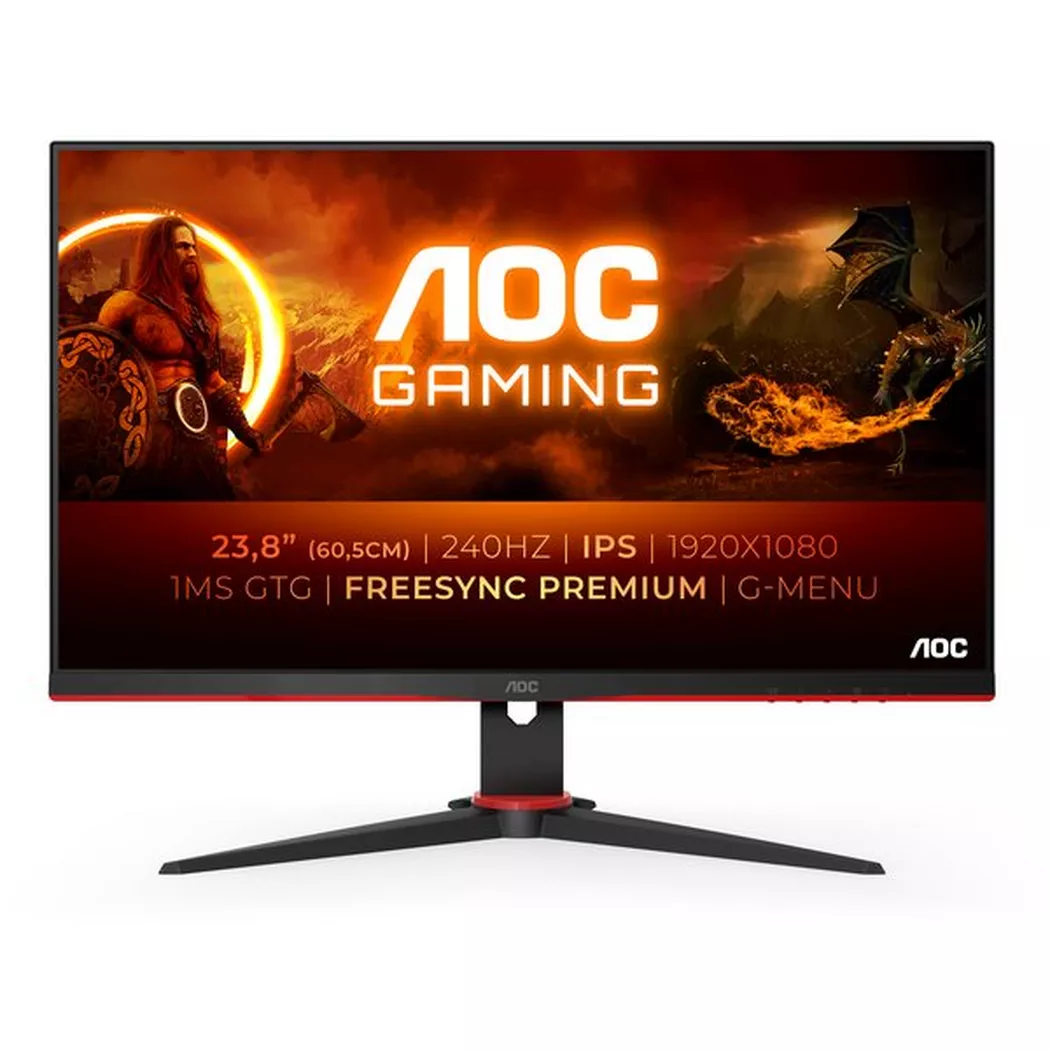 AOC - G2 24G2ZE/BK LED display 60,5 cm (23.8 Zoll) 1920 x 1080 Pixel Full HD Schwarz, Rot, Rot Bunt