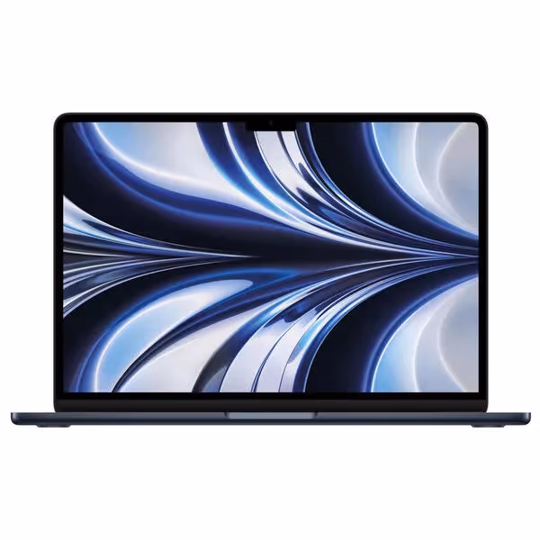 Apple MacBook Air 2022 [13", M2 Chip, 16 GB RAM, 256 GB SSD, 8-Core GPU, Midnight, MC7X4SM/A] – Midnight