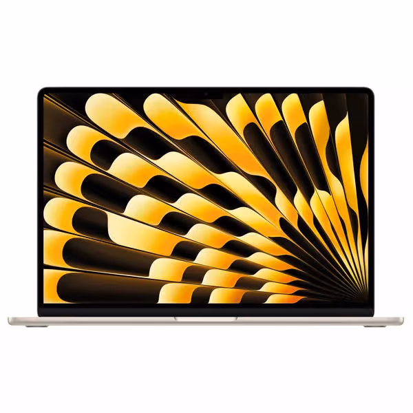 Apple MacBook Air 2024 [15", M3 Chip, 24 GB RAM, 512 GB SSD, 10-Core GPU, Starlight, MC9K4SM/A] – Polarstern