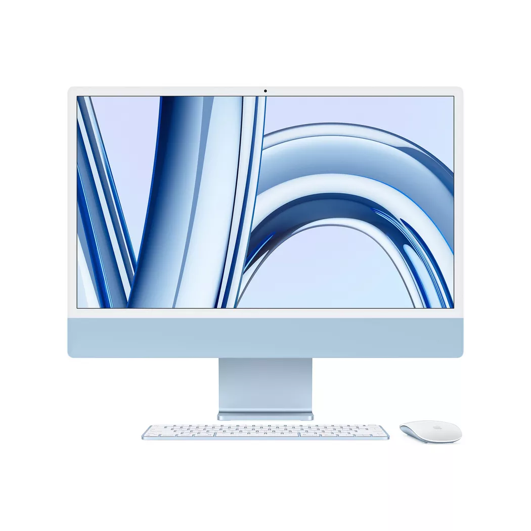 Apple - iMac 24'' M3/8C CPU/8C GPU/256, Mac, Blau, 256 GB