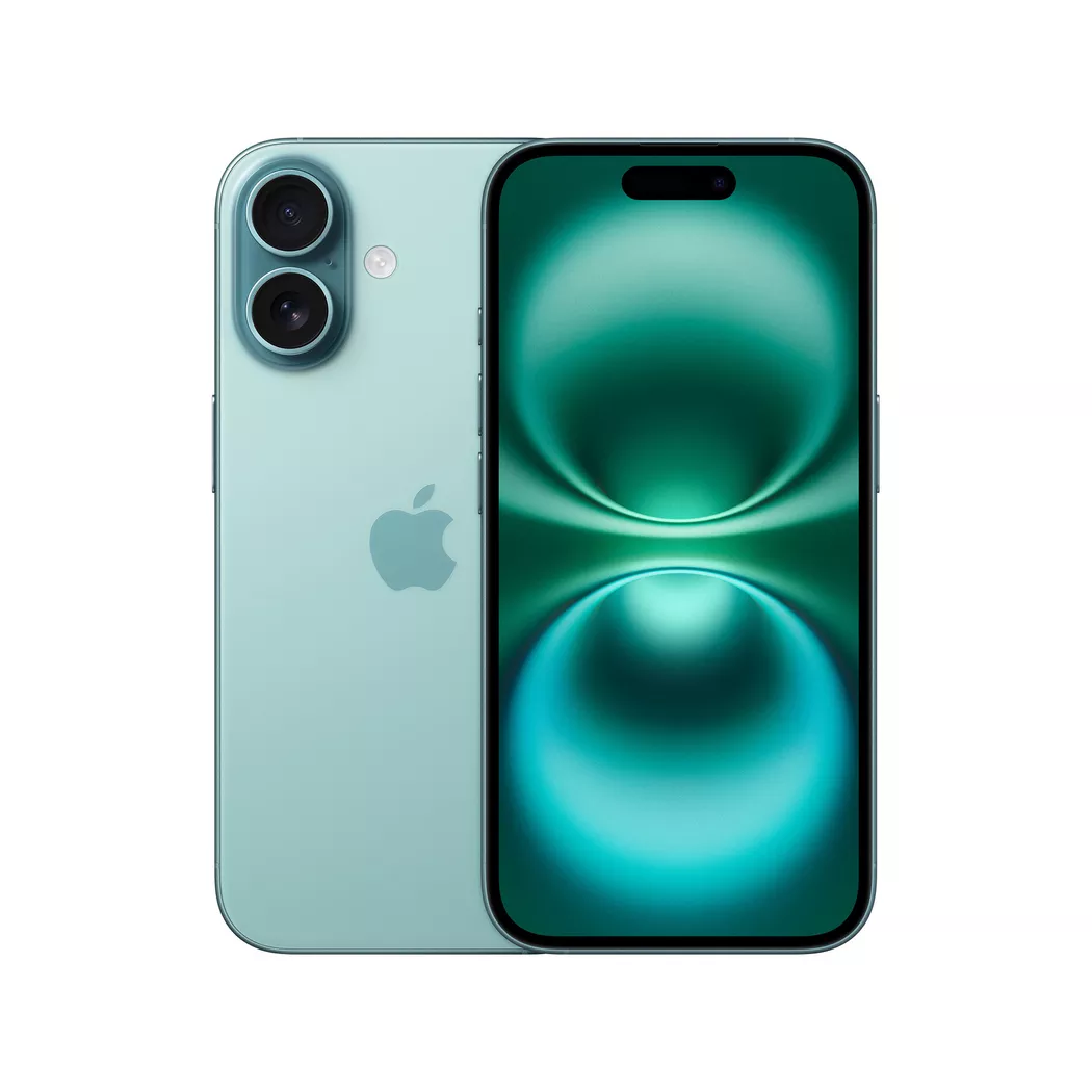 Apple - iPhone 16 (128 GB), Smartphone, Cyan-Blau, 128 GB