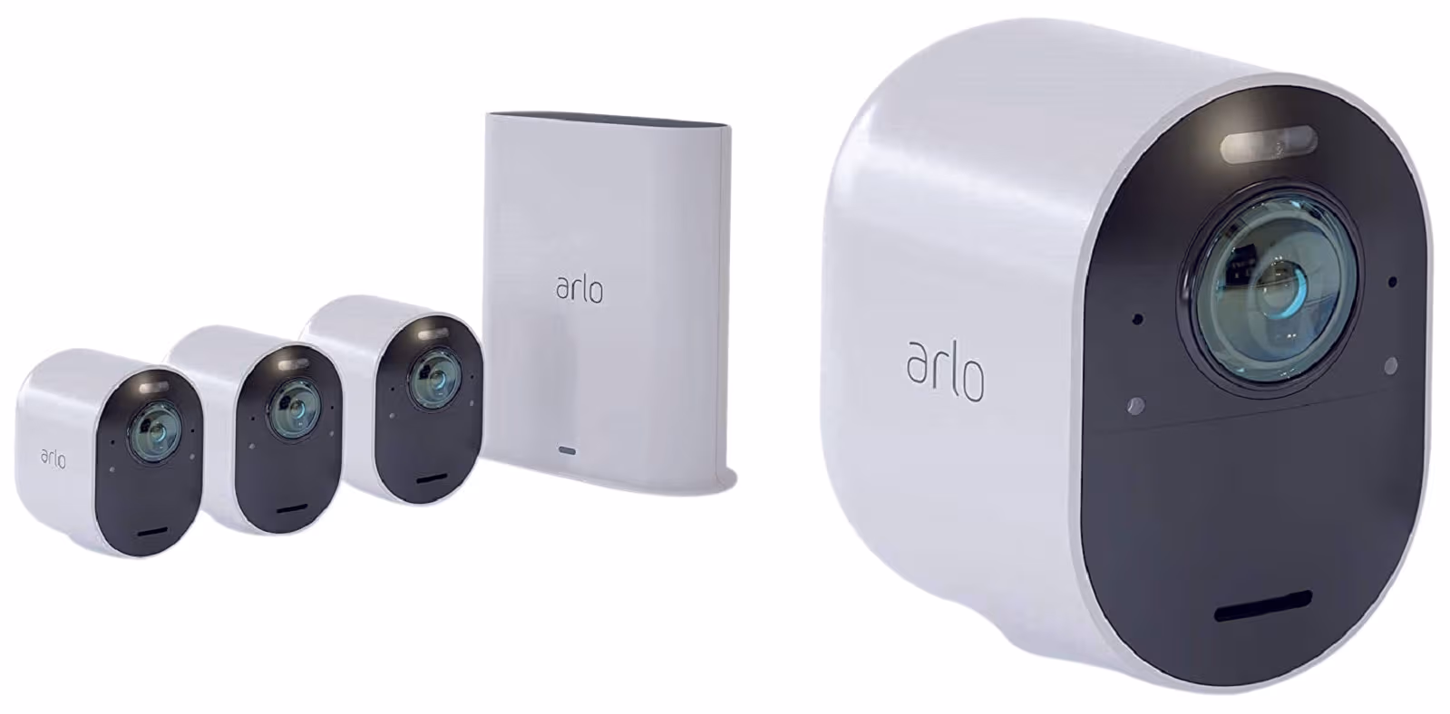 Arlo Ultra 2 VMS5440-200EUS 4er-Set Netzwerkkamera VMS5440-200EUS – Überwachungskamera – Weiss