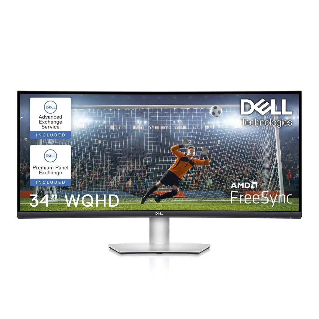 Dell - S Series S3423DWC LED display 86,4 cm (34") 3440 x 1440 Pixel Wide Quad HD LCD Schwarz, Schwarz