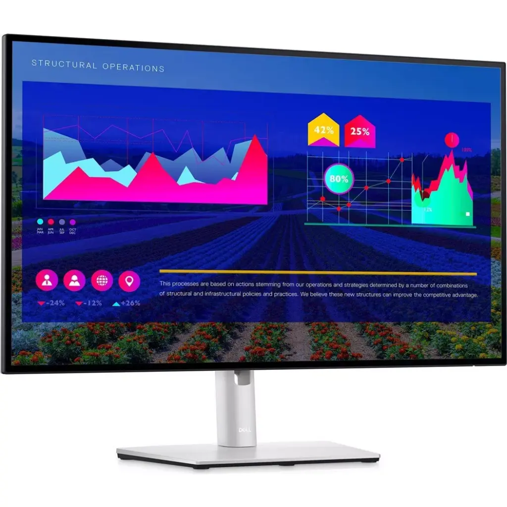 Dell - U2722d (27", Qhd ), Silber