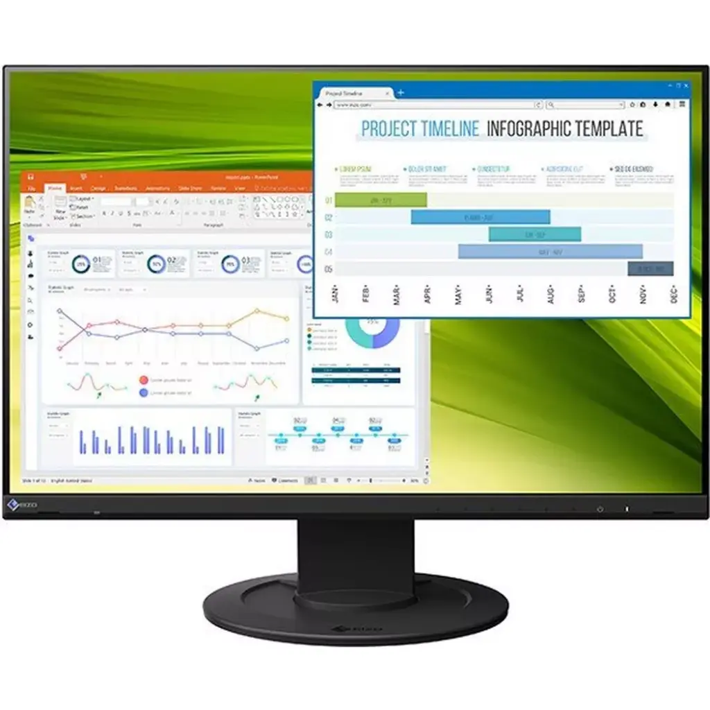 EIZO - FlexScan EV2360 Swiss Edition (22.5, WUXGA) -, Schwarz, 30 x cm