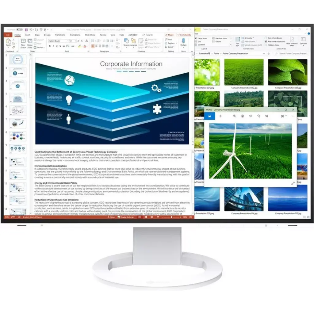 EIZO - FlexScan EV2485 Swiss Edition (24", Full HD) weiss, Weiss