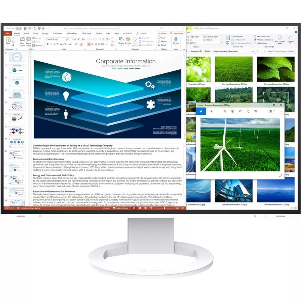 EIZO - FlexScan EV2485 Swiss Edition (24", Full HD) weiss, Weiss
