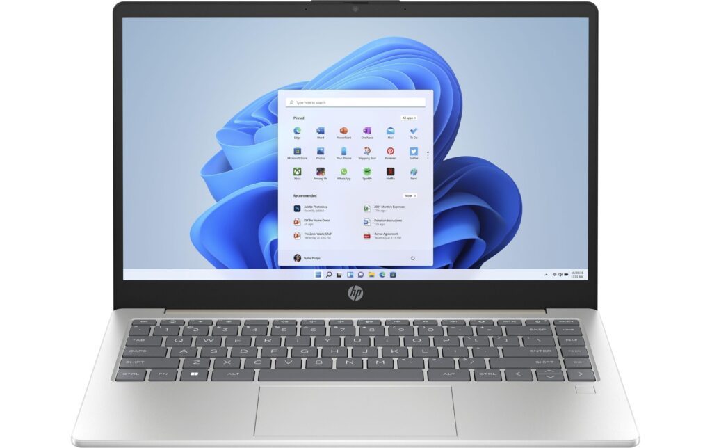 HP Convertible Notebook »HP Laptop 14-em0408nz,14,FHD,Silver«, / 14 Zoll, AMD