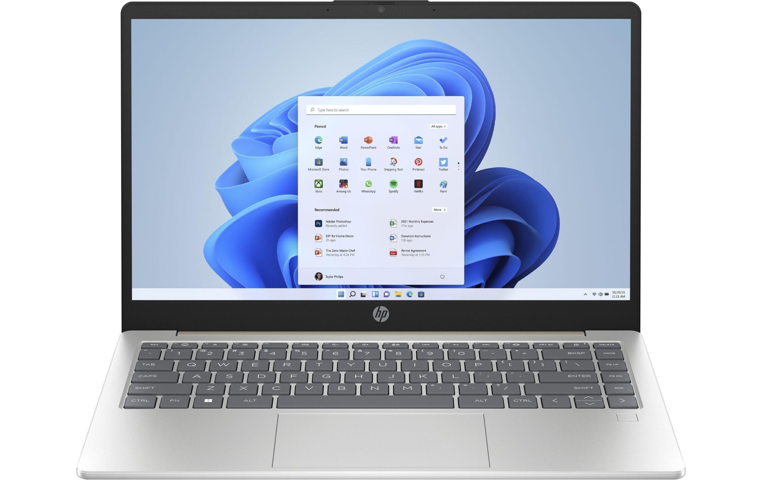 HP Convertible Notebook »HP Laptop 14-em0408nz,14,FHD,Silver«, / 14 Zoll, AMD