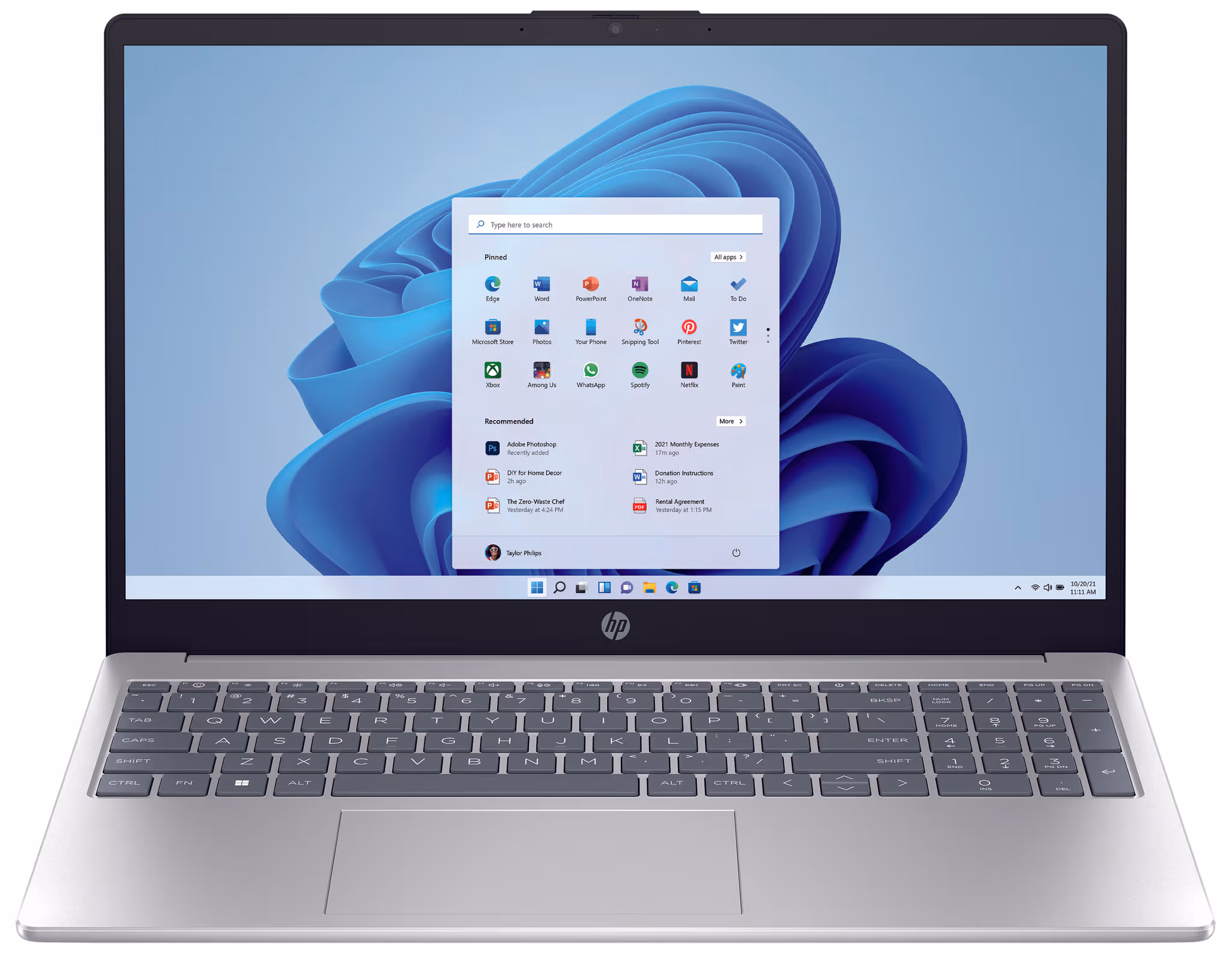 HP Laptop 15-fc0455nz 15.6", AMD Ryzen™ 5, 16 GB RAM, 1 TB SSD 15.6" Notebook – Silber