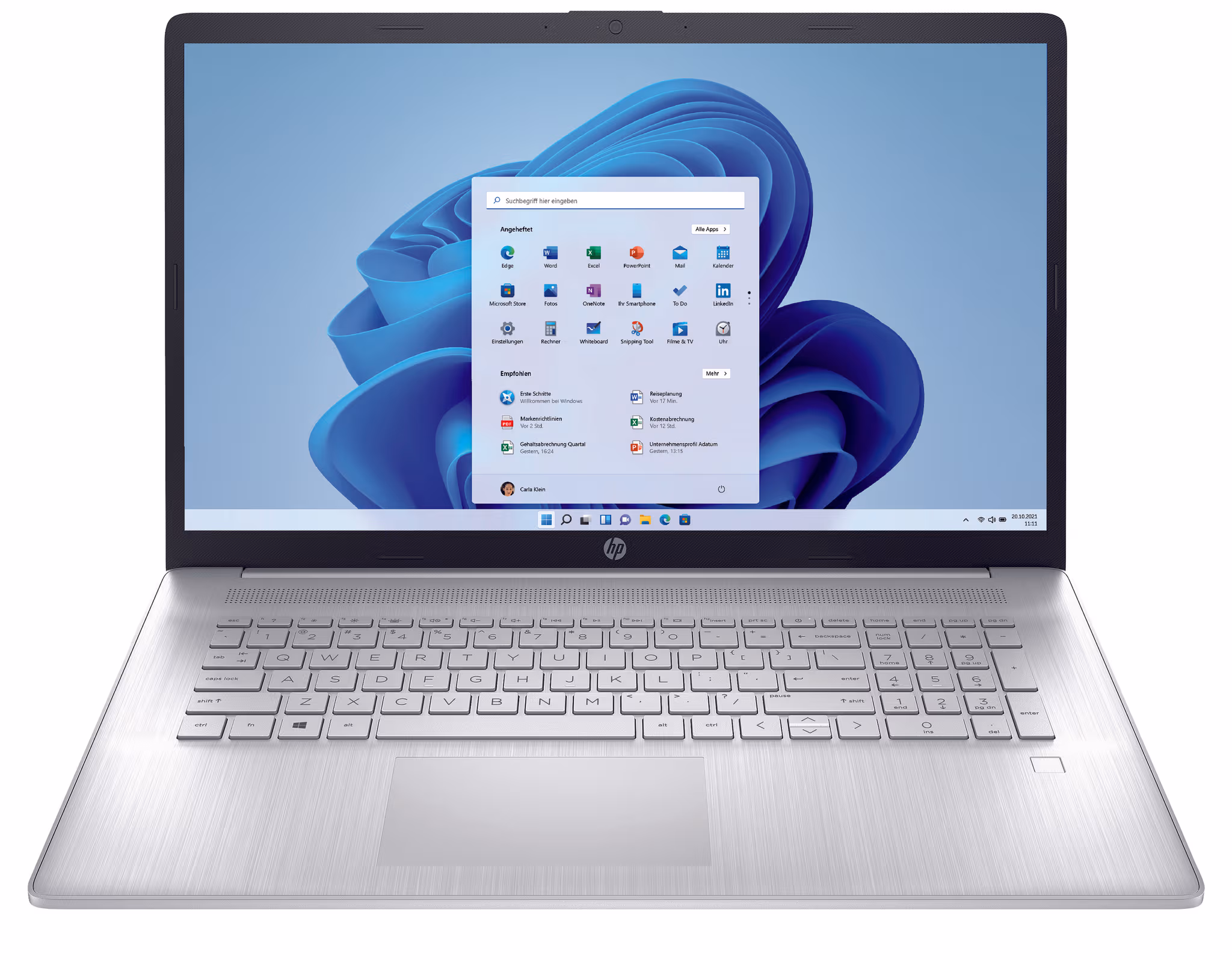 HP Laptop 17-cp3645nz 17.3", AMD Ryzen™ 7, 8 GB RAM, 1 TB SSD 17.3" Notebook – Silber