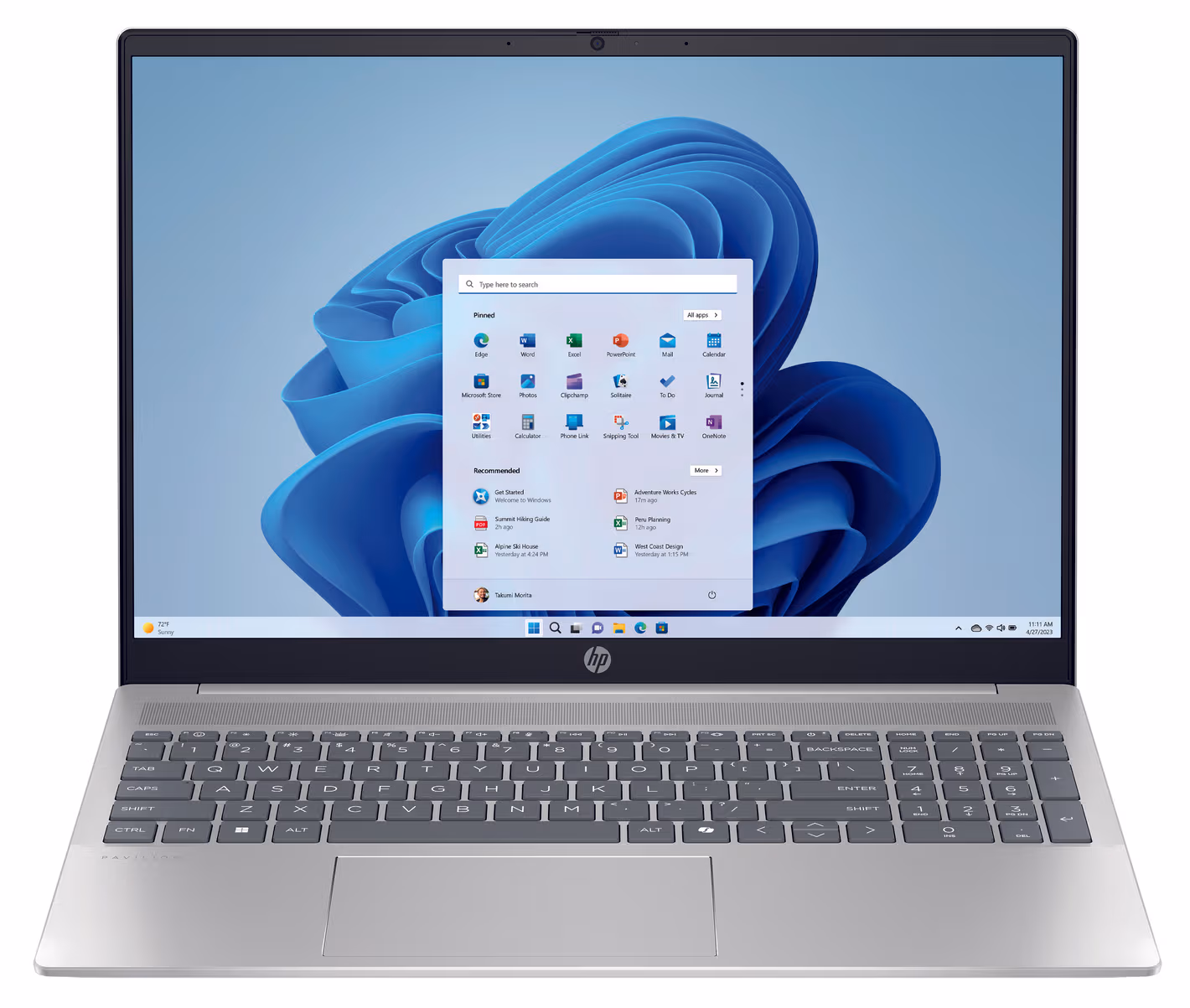HP Laptop Pavilion 16-ag0645nz 16", AMD Ryzen 7-8840U, 16 GB RAM, 1 TB SSD, AMD Radeon Integrated Graphics 16" Notebook – Silber