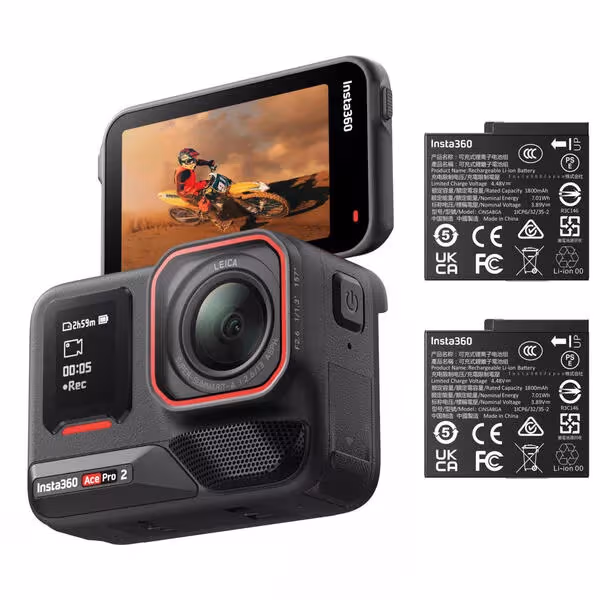 Insta360 Ace Pro 2 Dual Battery Bundle Action Cam – Action Cam/GoPro