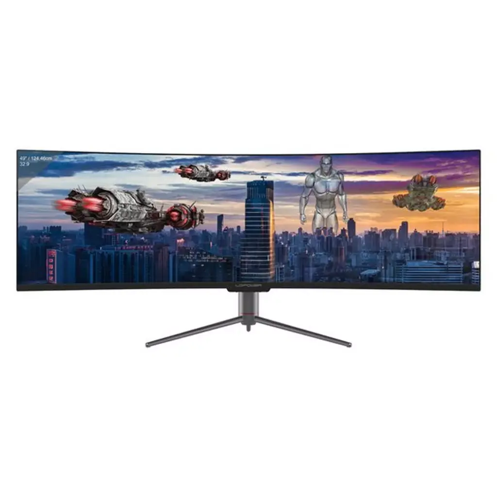 LC-POWER - LC-M49-DQHD-120-C-Q LED display 124,5 cm (49 Zoll) 5120 x 1440 Pixel UltraWide Quad HD QLED Schwarz, Schwarz