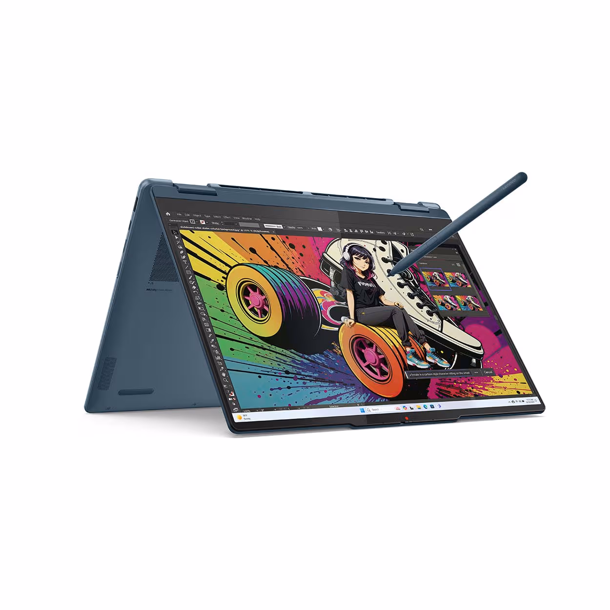 Lenovo Convertible Laptop Yoga 7 2-in-1 14AKP10 14", AMD Ryzen™ AI 7, 16 GB RAM, 1 TB SSD inkl. Pen 14" Convertible Notebook – Blau