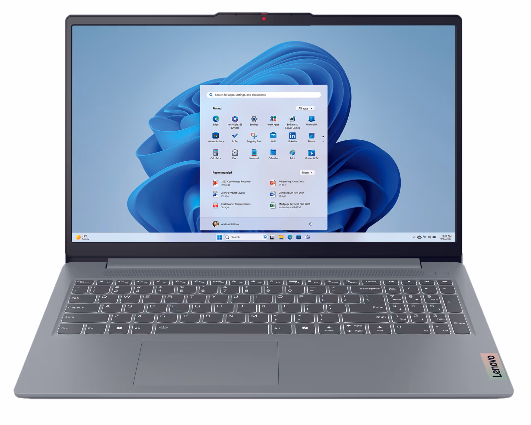 Lenovo Laptop IdeaPad S3 15IRU9 [15.6", Intel Core 5, 16 GB RAM, 512 GB SSD, Intel Integrated Graphics, 83E6003PMZ] 15.6" Notebook – Grau