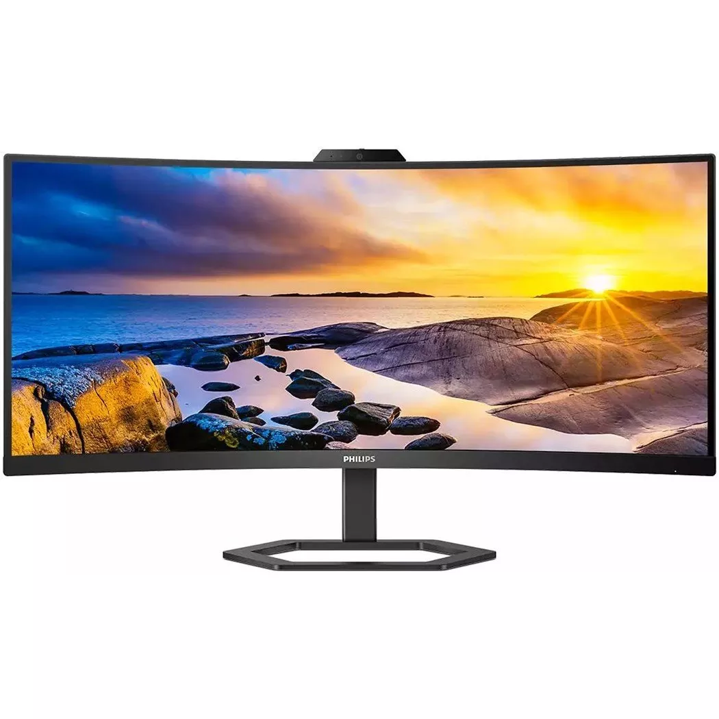 Philips - Monitor 34E1C5600HE00 mit Webcam, Schwarz