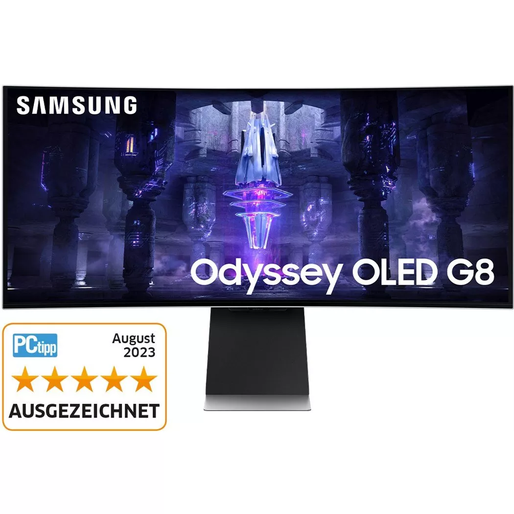 Samsung - Odyssey G8 S34BG850SU (34", UWQHD), Silber